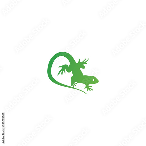 Gecko Lizard Logo Vector Design Template