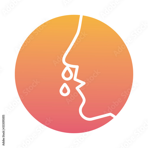 nose with flu block style icon