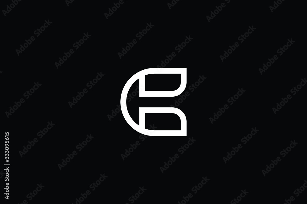Minimal elegant monogram art logo. Outstanding professional trendy awesome artistic CB BC initial based Alphabet icon logo. Premium Business logo White color on black background Minimal elegant monogram art logo. Outstanding professional trendy awesome artistic CB BC initial based Alphabet icon logo. Premium Business logo White color on black background