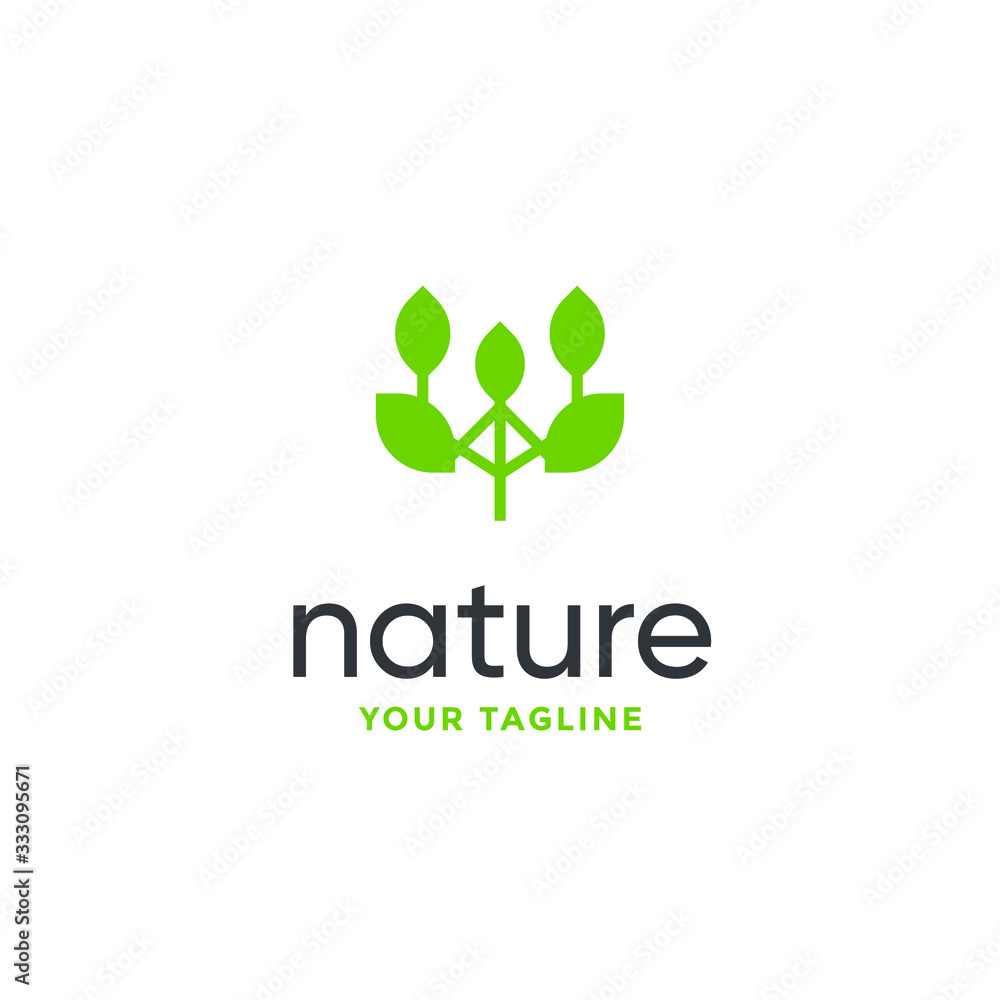 leaf logo design vector for nature symbol template editable leaf logo design vector for nature symbol template editable