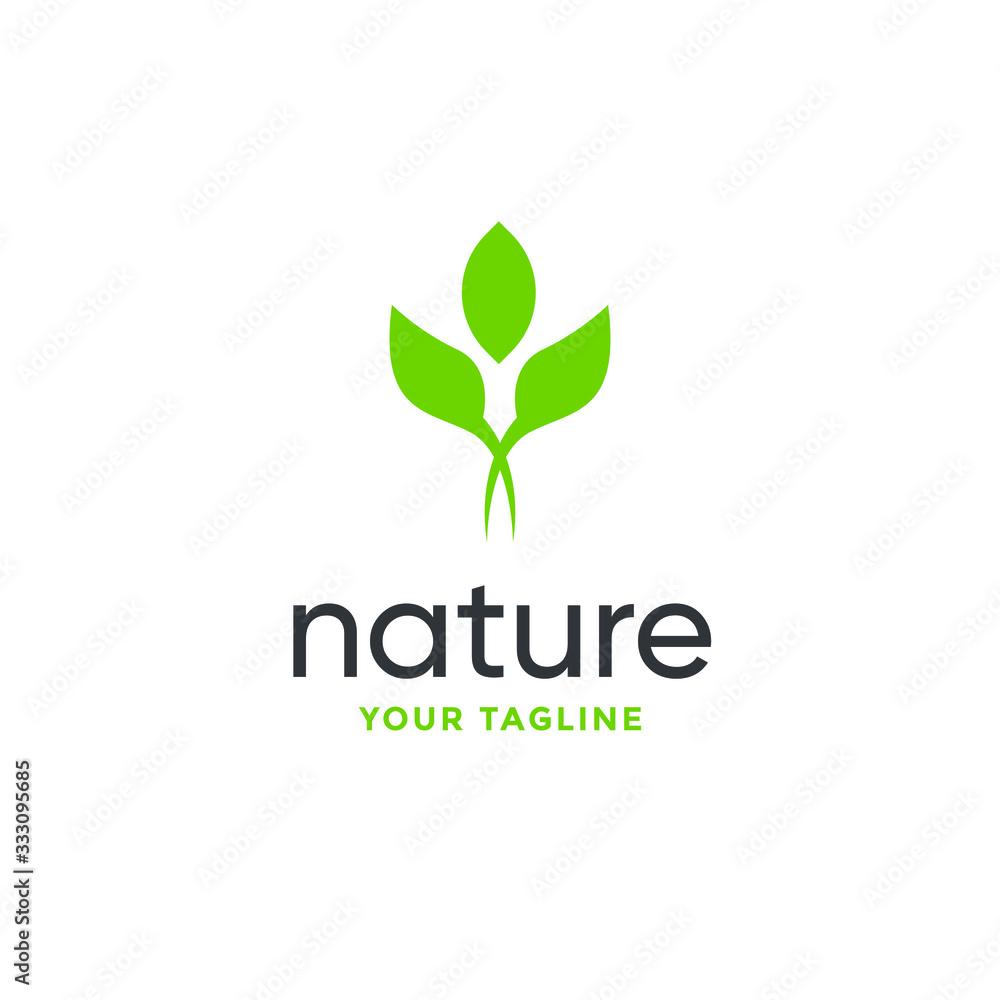 leaf logo design vector for nature symbol template editable leaf logo design vector for nature symbol template editable
