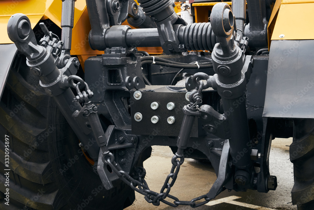 Coupling device of a modern tractor.