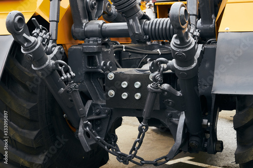 Coupling device of a modern tractor.