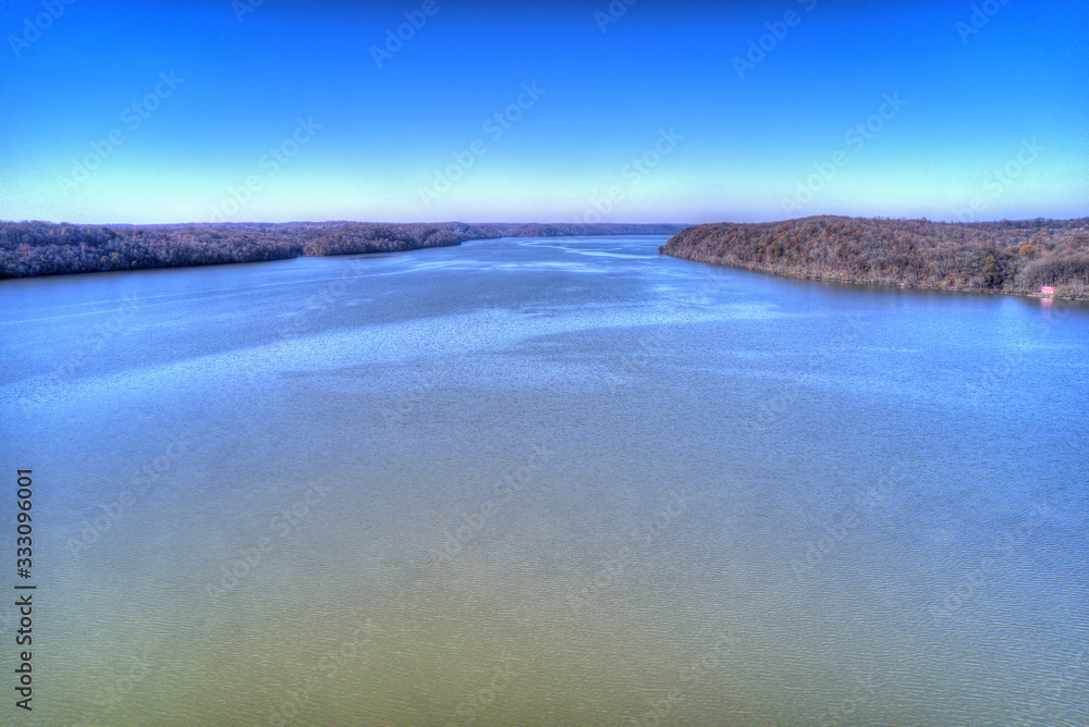 Aerial View of the Susquehanna River at Conowingo Maryland