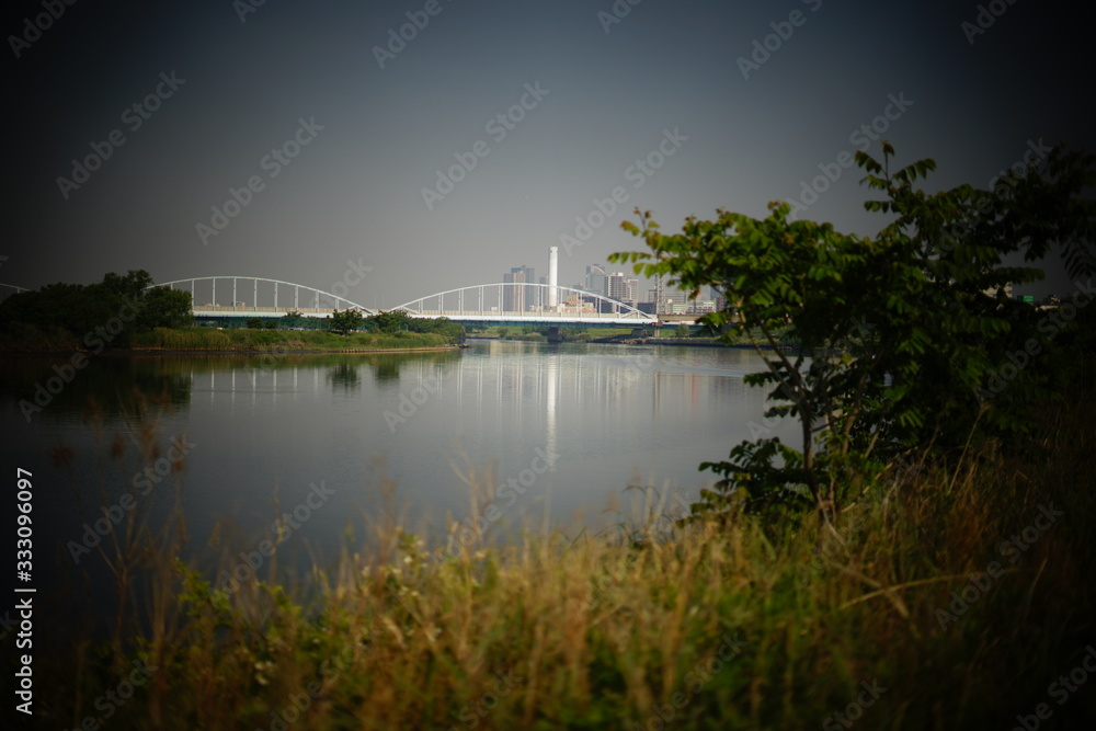川の風景、 川の風景、
