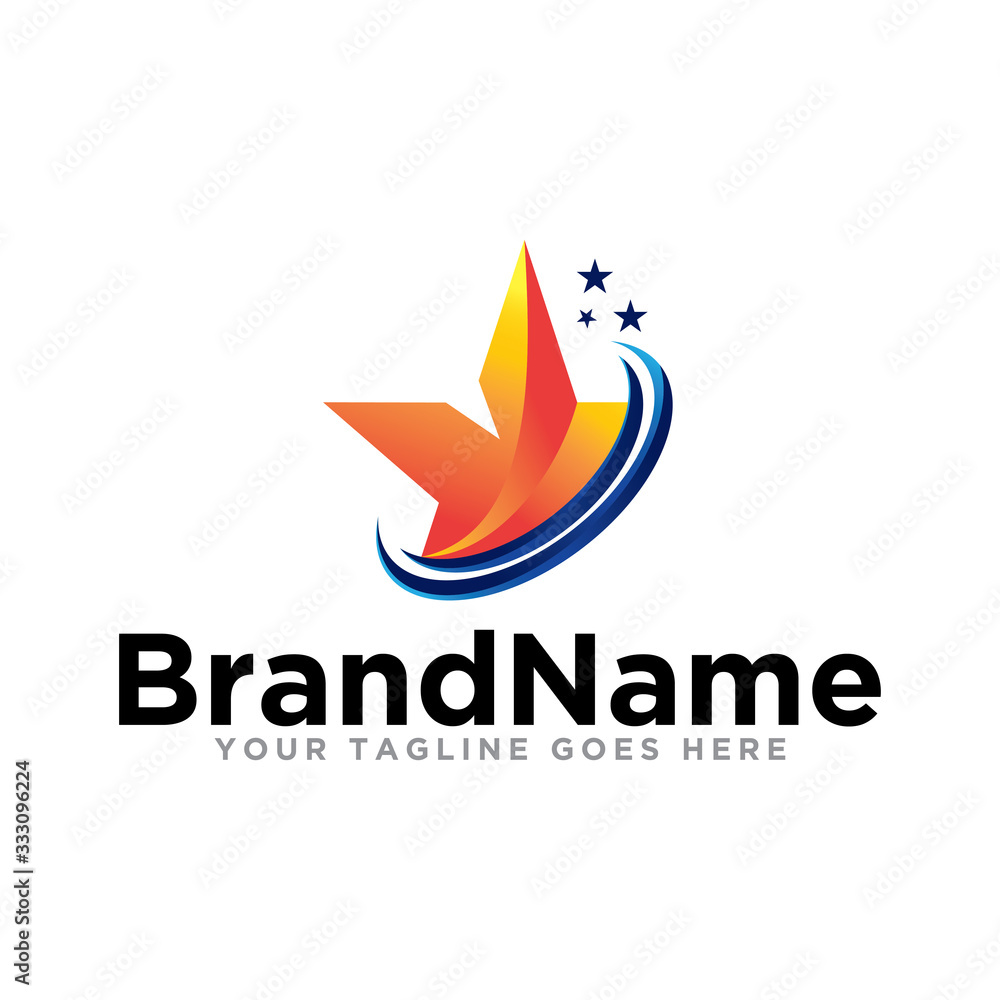 Star logo icon vector. Modern design star logo template. Star logo icon vector. Modern design star logo template.