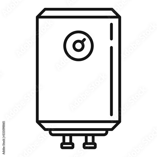 Boiler icon. Outline boiler vector icon for web design isolated on white background