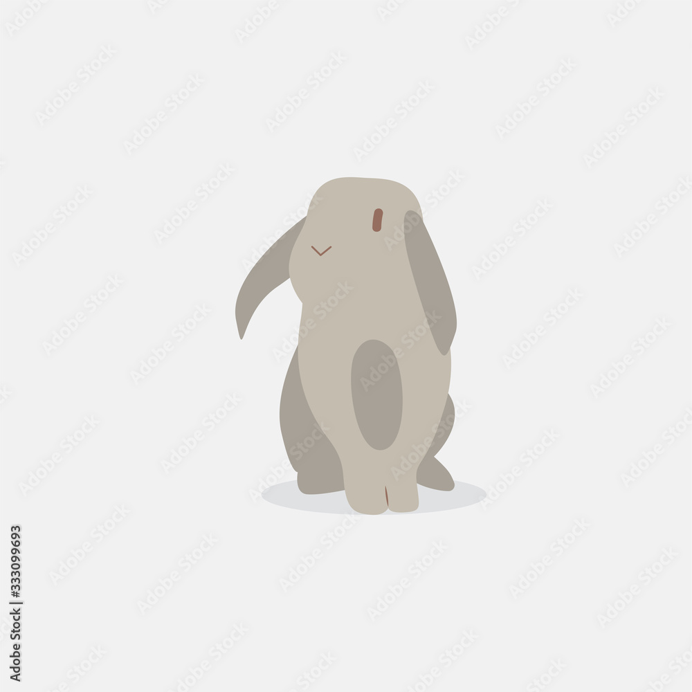 Rabbit, bunny - vector, easter illustration. Rabbit, bunny - vector, easter illustration.