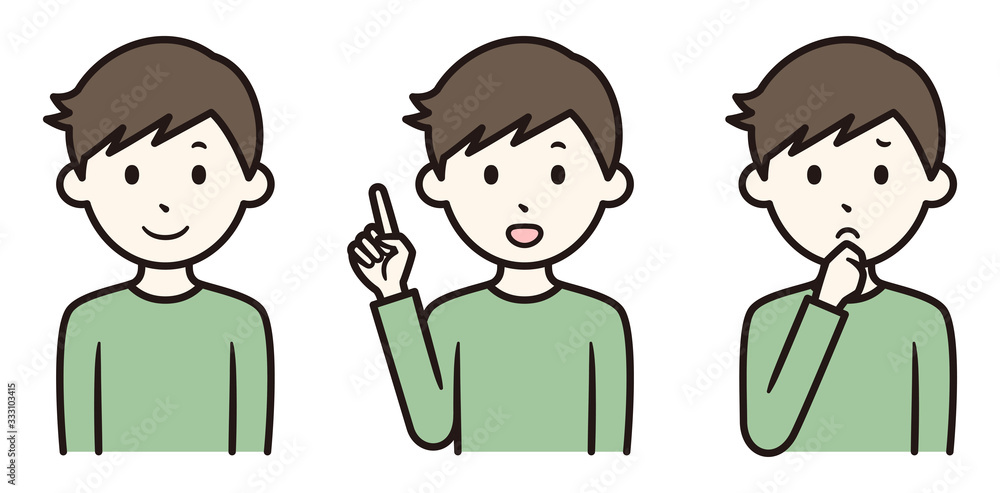 男性　ポーズ　セット