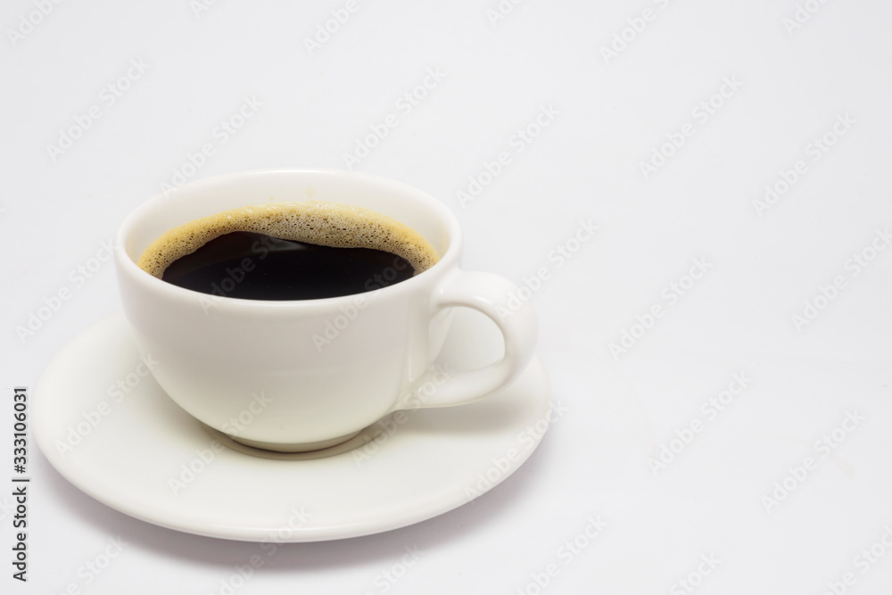 Coffee cup isolated white background