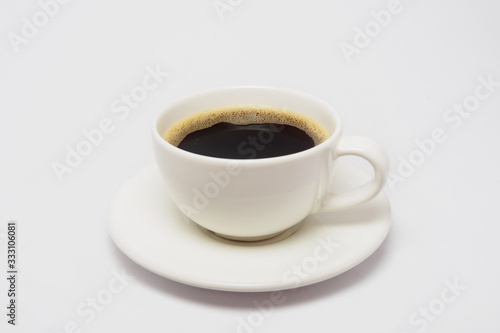 Coffee cup isolated white background