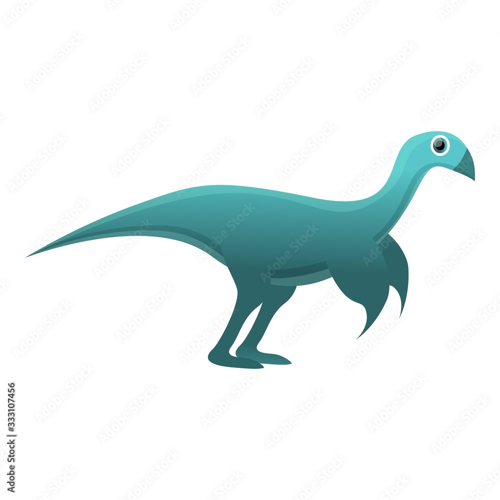 Dino icon. Cartoon of dino vector icon for web design isolated on white background Dino icon. Cartoon of dino vector icon for web design isolated on white background