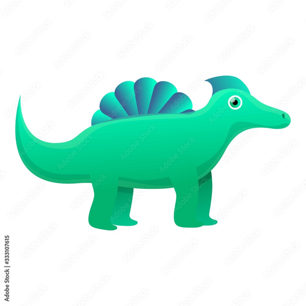 Nature dinosaur icon. Cartoon of nature dinosaur vector icon for web design isolated on white background Nature dinosaur icon. Cartoon of nature dinosaur vector icon for web design isolated on white background