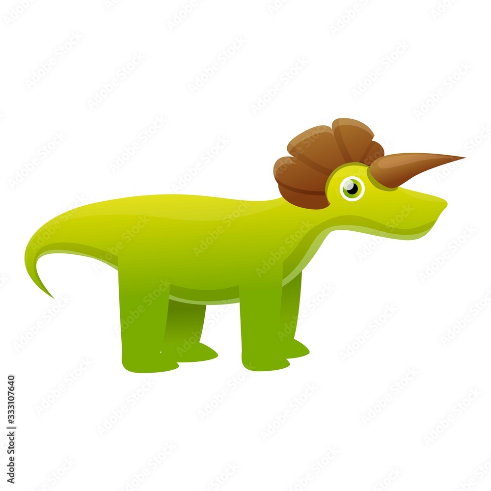 Obraz premium Dino monster icon. Cartoon of dino monster vector icon for web design isolated on white background
