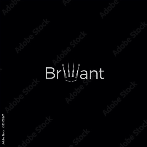 brilliant logo type crown design