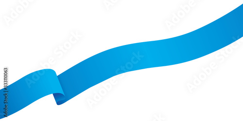 Flying ribbon vector illustration