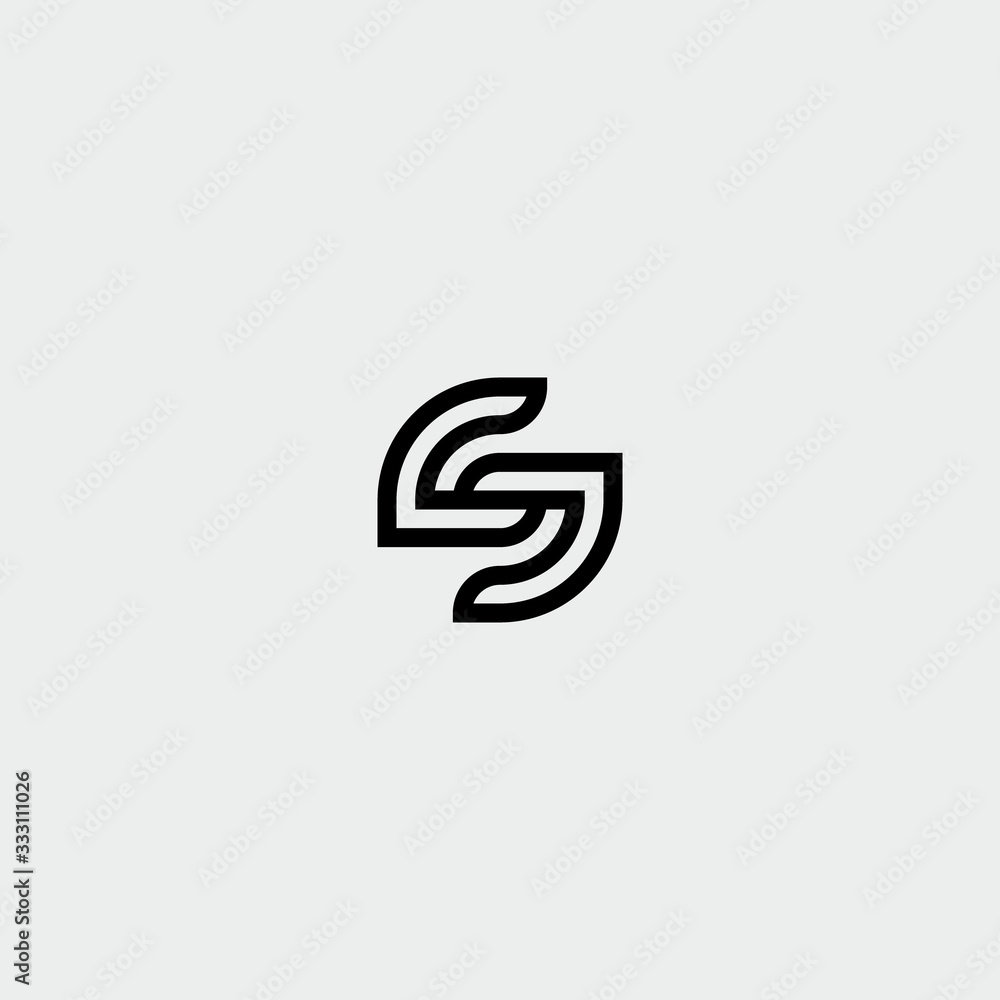 logo letter S monogram, with a simple design logo letter S monogram, with a simple design