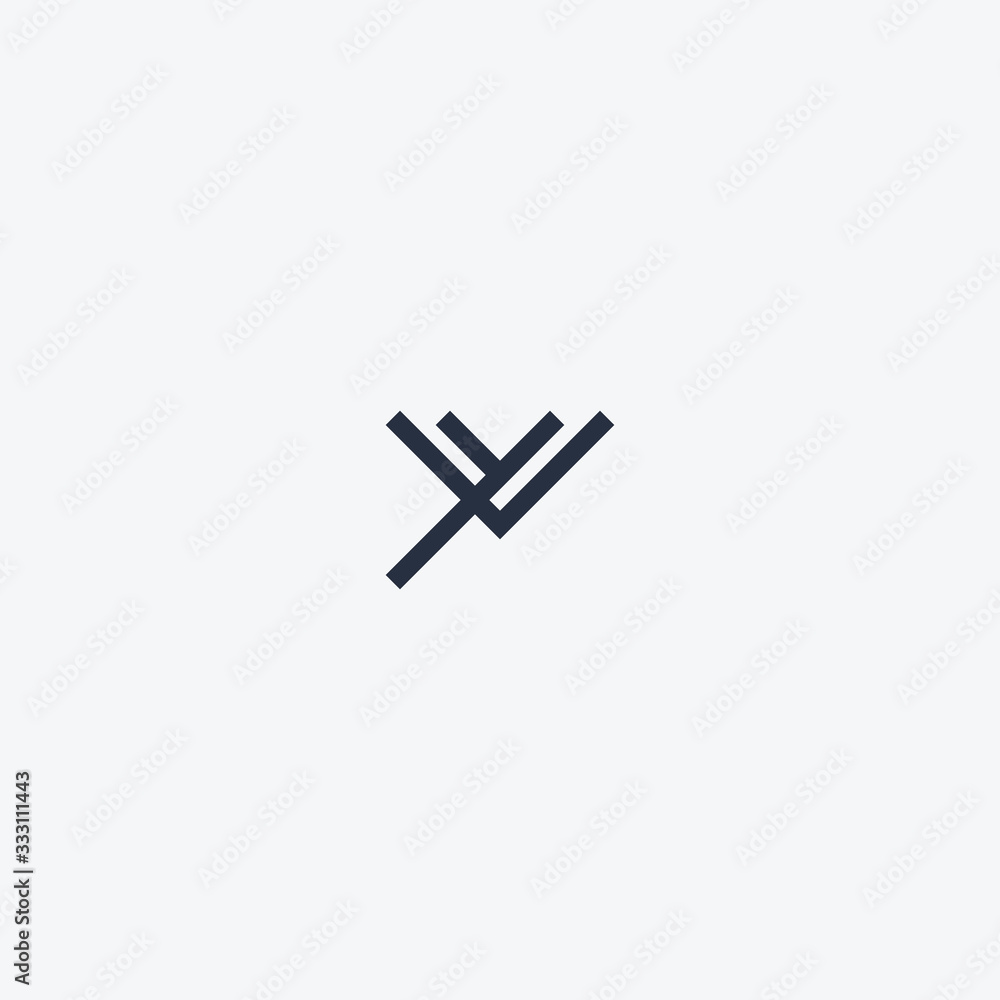 logo letter Y with a simple design logo letter Y with a simple design