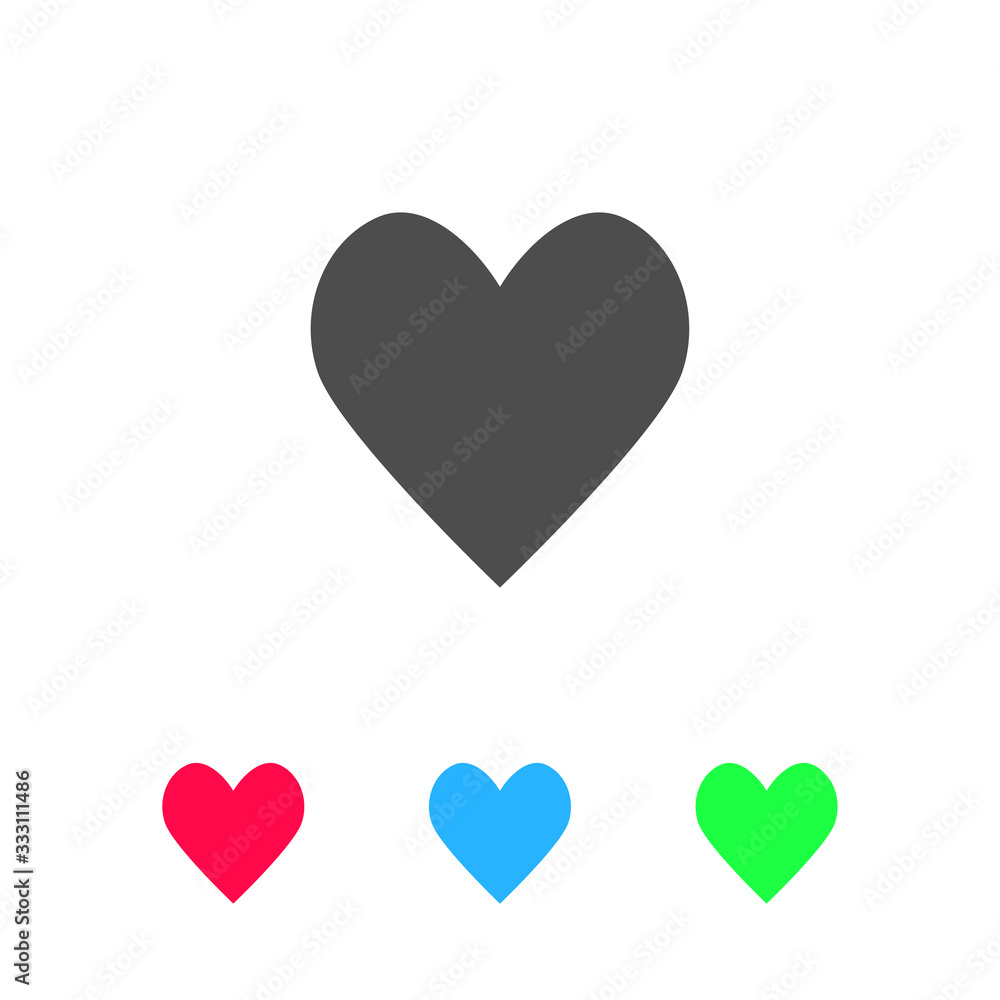 Heart Icon icon flat.