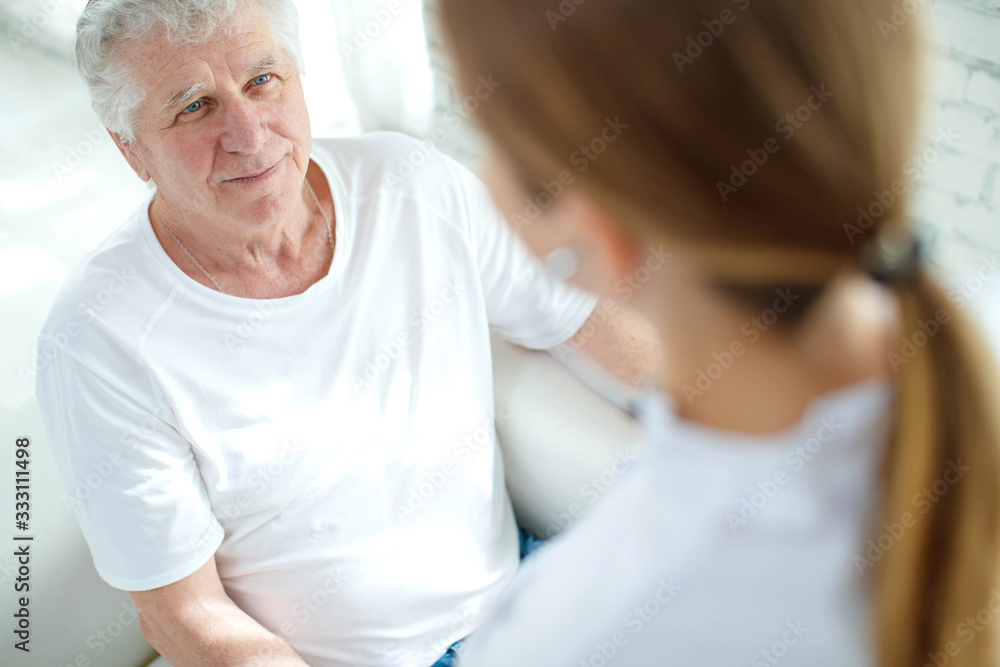 Adult man at the doctor’s appointment. Adult man at the doctor’s appointment.