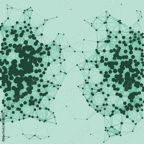 Network Mesh Procedural Art background illustration