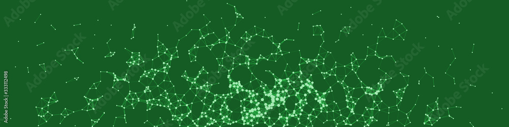 Fototapeta premium Network Mesh Procedural Art background illustration