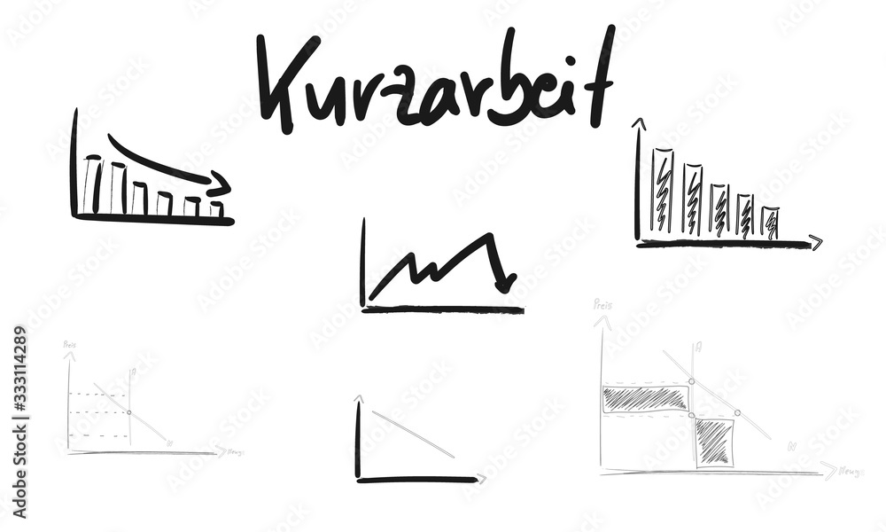Kurzarbeit Grafik Grafiken Zeichen Symbole Schwarz Icon Kurzarbeit Grafik Grafiken Zeichen Symbole Schwarz Icon