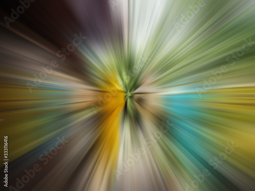 Art design radial fast rays. illustration of energy emotion of color. Abstract zoom background or fast blurred background, Creative illustration