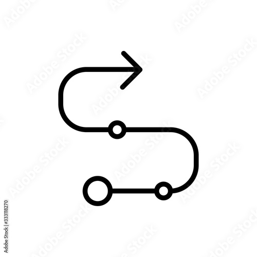 Simple strategy line icon.