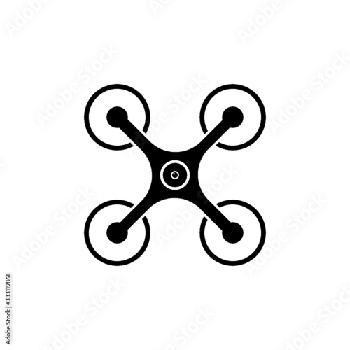 Drone icon isolated on white background 