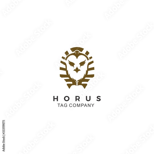 Negative space of horus Logo