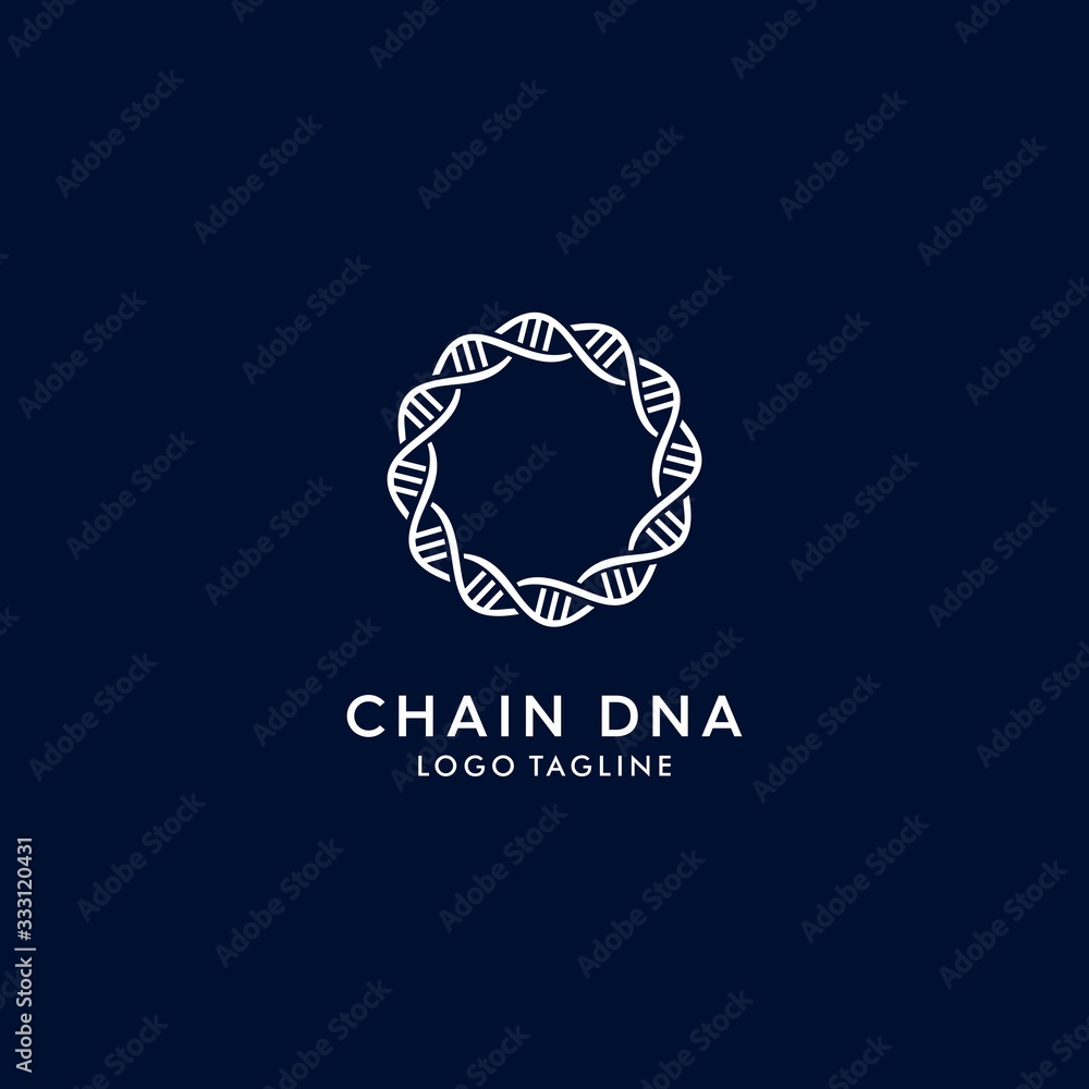 Circular abstract scientist logo Circular abstract scientist logo