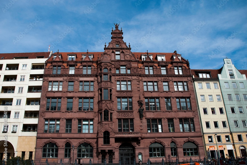 Fototapeta premium The Kurfürstenhaus on the banks of the River Spree