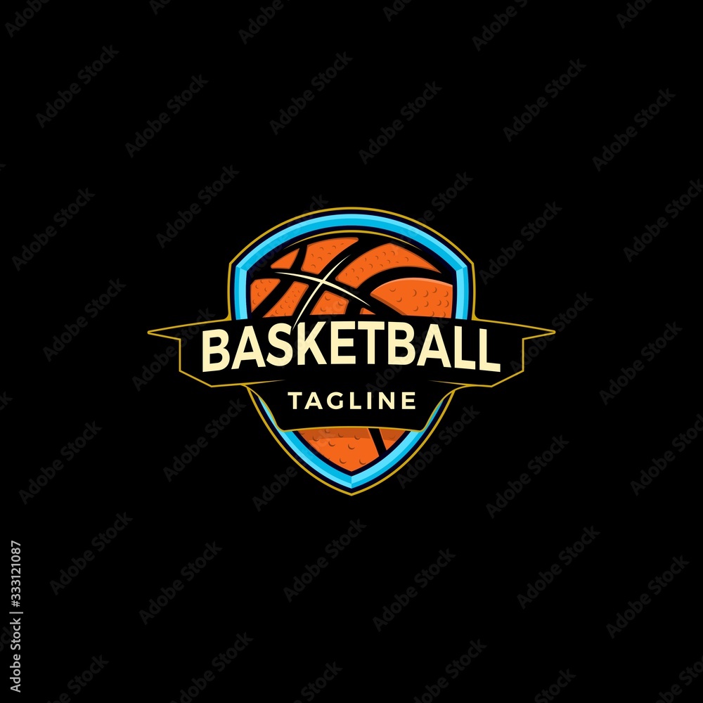 Modern basket ball sport Illustration logo Modern basket ball sport Illustration logo