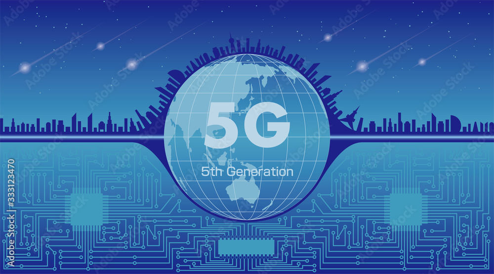 Obraz premium 5Gイラストレーション