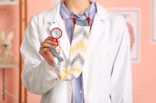 Female doctor with stethosc...