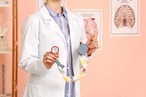 Female doctor with stethosc...