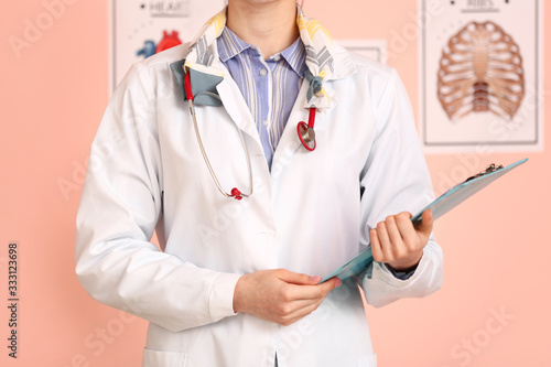 Female doctor with stethosc...