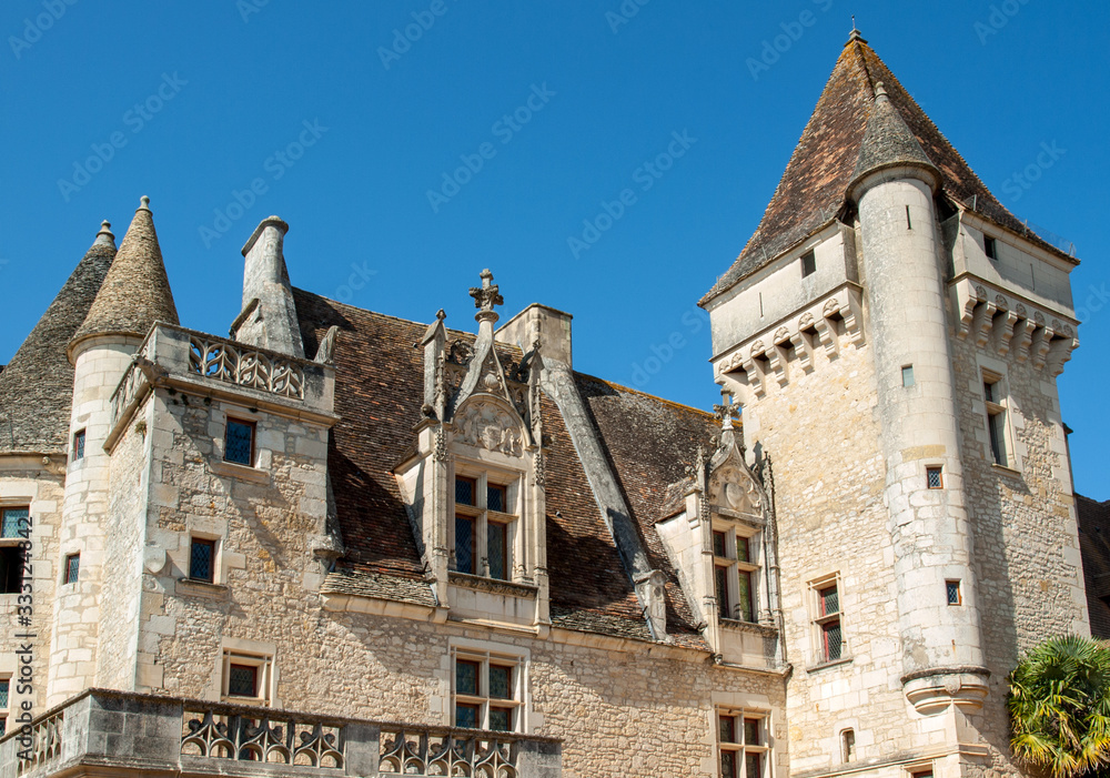 Chateau des Milandes, a castle  in the Dordogne, from the forties to the sixties of the twentieth century belonged to Josephine Baker. Aquitaine, France