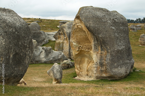 Elephant Rocks near Duntroon on South Island of New Zealand © kstipek