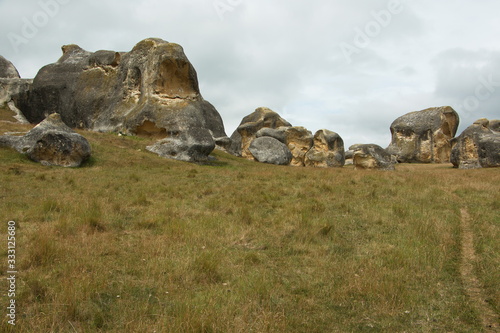 Elephant Rocks near Duntroon on South Island of New Zealand