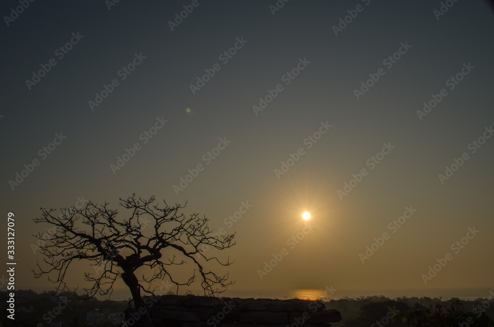 Beautiful sunrise where everyone waiting to see