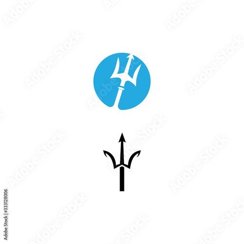 Trident Logo Template vector icon