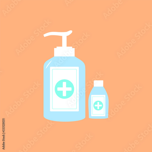 sanitezer liquid vector illustration