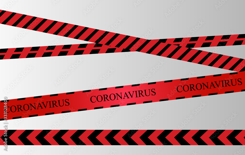 custom made wallpaper toronto digitalCaution tape on black background. Do not cross texted yellow crossed ribbons with light effect. Warning line in flat style, dangerous zone sign, vector illustration.