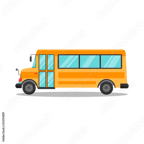 bus illustration design element. flat icon.