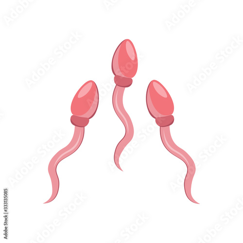 Sperm, Spermatozoa illustration design element. flat icon.