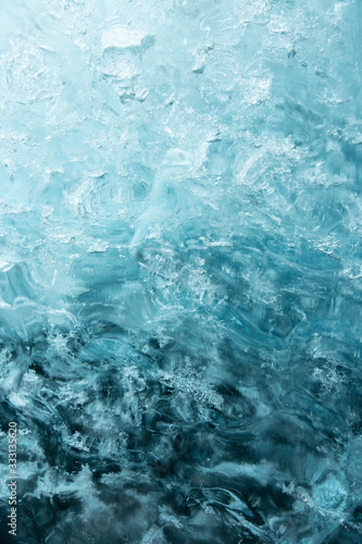 blue frozen texture of ice © Kata Lima