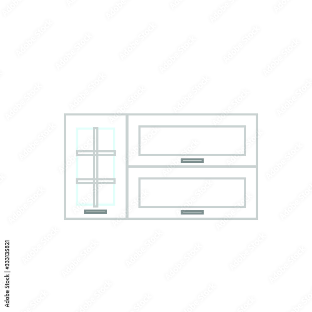kitchen cabinet on white background kitchen cabinet on white background