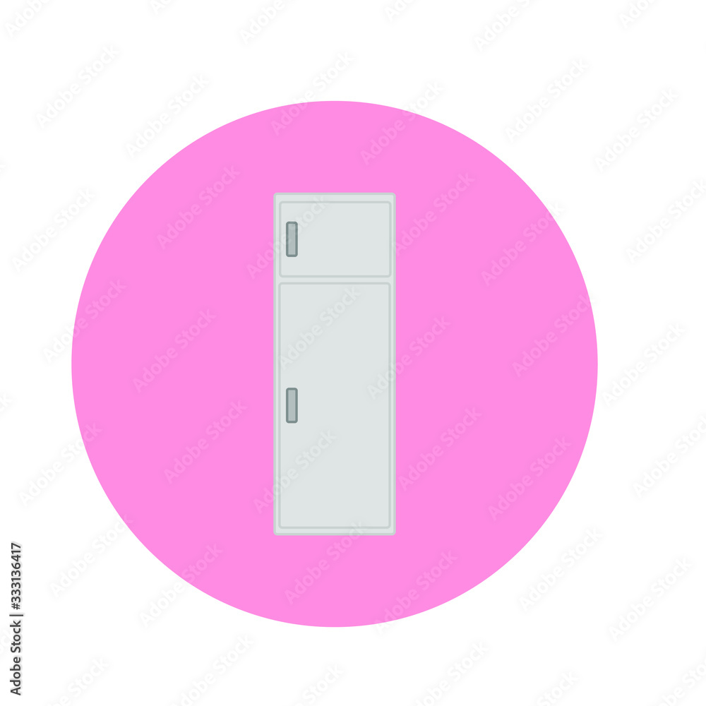 kitchen fridge on white background kitchen fridge on white background